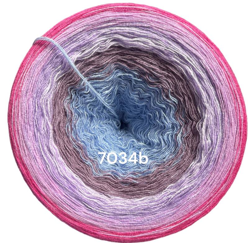 Blütenzauber - Heidis Hortensie 2025 - 7034 - Bobbel mit Farbverlauf - 3, 4 oder 5 Fäden, auch als Pullover- oder Decken Set