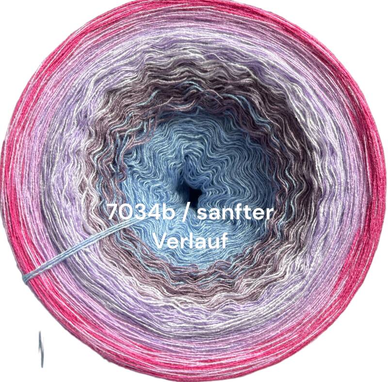 Blütenzauber - Heidis Hortensie 2025 - 7034 - Bobbel mit Farbverlauf - 3, 4 oder 5 Fäden, auch als Pullover- oder Decken Set
