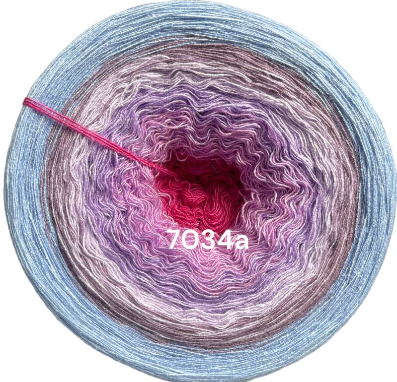 Blütenzauber - Heidis Hortensie 2025 - 7034 - Bobbel mit Farbverlauf - 3, 4 oder 5 Fäden, auch als Pullover- oder Decken Set