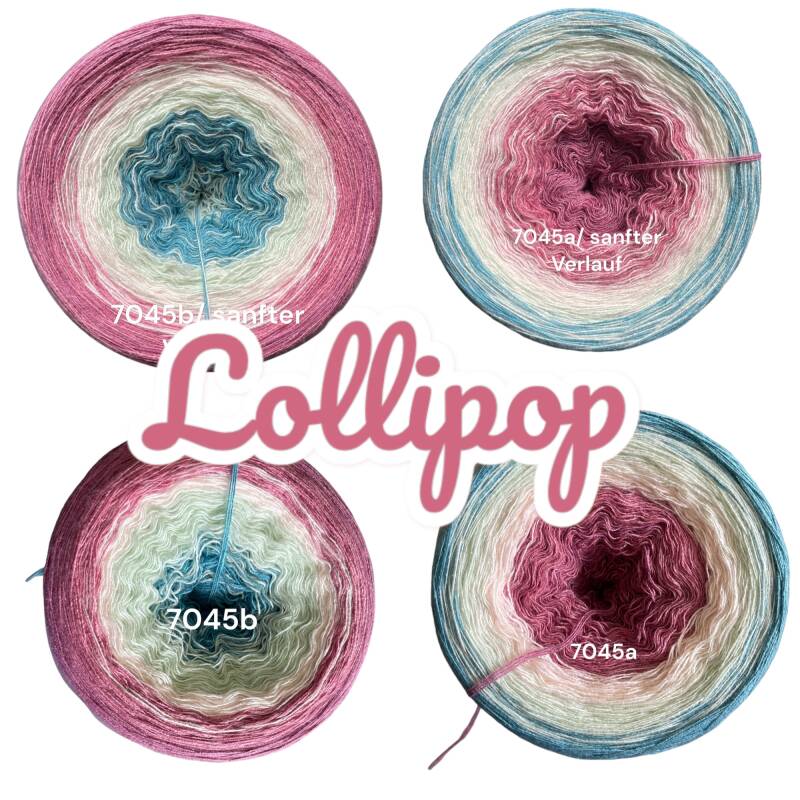 Schnuckelchen - Lollipop - 7045 - Bobbel mit Farbverlauf - 3, 4 oder 5 Fäden, auch als Pullover- oder Decken Set