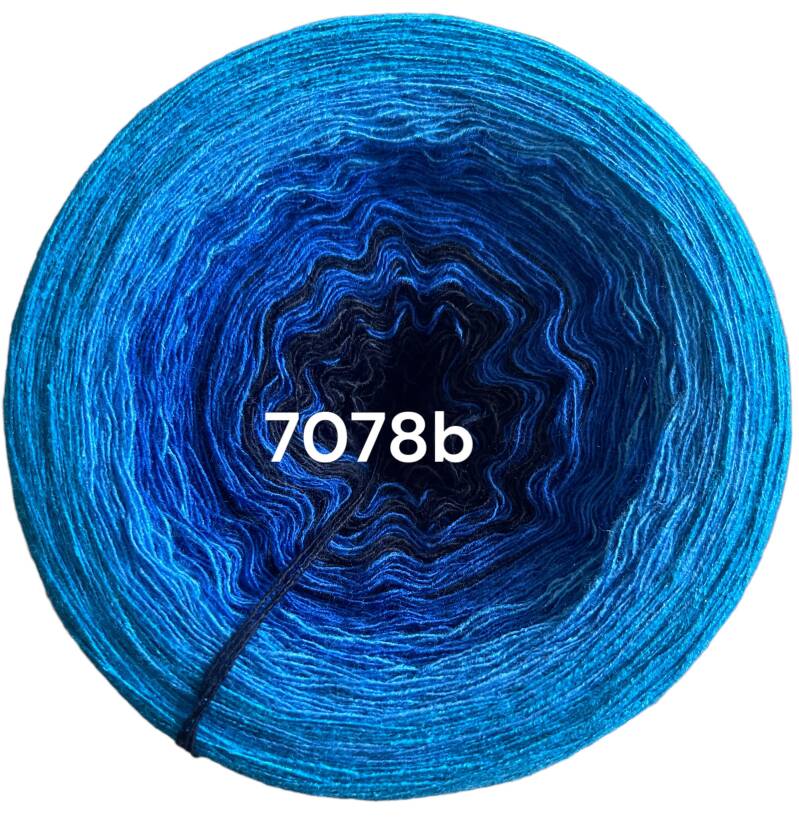 Meer / Ozean / Tiefsee - Tiefsee - 7078 - Bobbel mit Farbverlauf - 3, 4 oder 5 Fäden, auch als Pullover- oder Decken Set