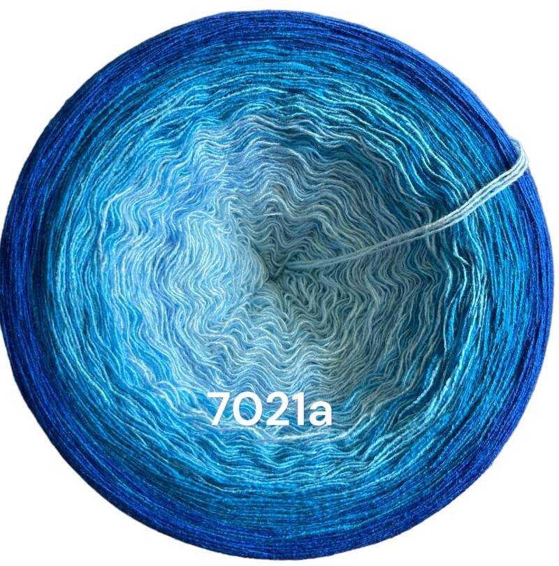 Meeresbrise - Ocean breeze - 7021 - Bobbel mit Farbverlauf - 3, 4 oder 5 Fäden, auch als Pullover- oder Decken Set