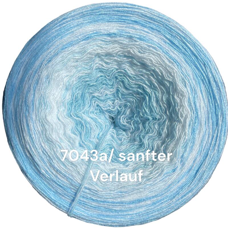 Winter / Eis / Schnee - Eisblume - 7043 - Bobbel mit Farbverlauf - 3, 4 oder 5 Fäden, auch als Pullover- oder Decken Set