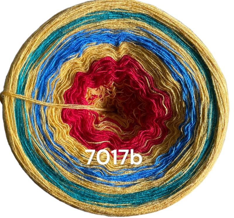 Montenegro flag - 7017 - Bobbel mit Farbverlauf - 3, 4 oder 5 Fäden, auch als Pullover- oder Decken Set