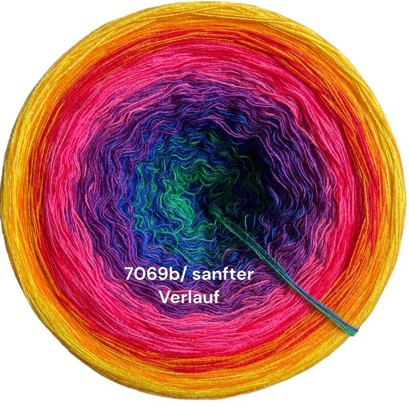 Bobbel Kunterbunt - Lea - 7069 - Bobbel mit Farbverlauf - 3, 4 oder 5 Fäden, auch als Pullover- oder Decken Set