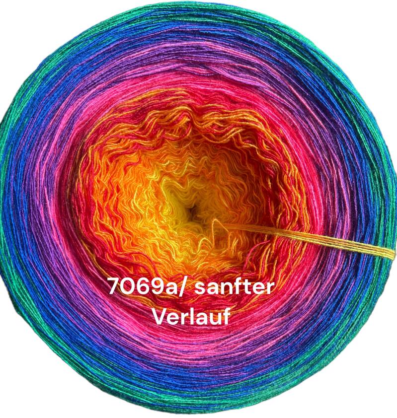 Bobbel Kunterbunt - Lea - 7069 - Bobbel mit Farbverlauf - 3, 4 oder 5 Fäden, auch als Pullover- oder Decken Set