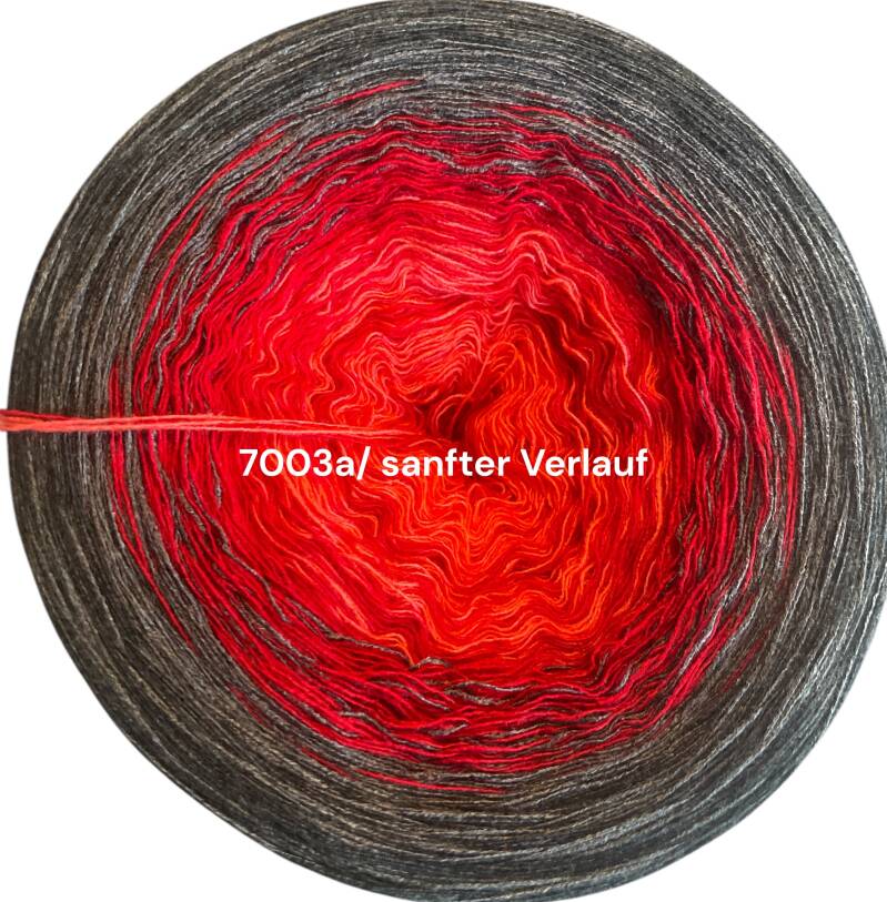 Höllenfeuer - Vulcano 2.0 - 7003 - Bobbel mit Farbverlauf - 3, 4 oder 5 Fäden, auch als Pullover- oder Decken Set