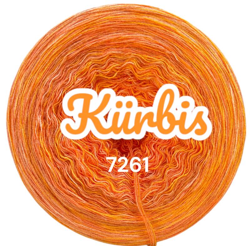 Herbstfarben - Kürbis  - 7261 - 4 Fäden