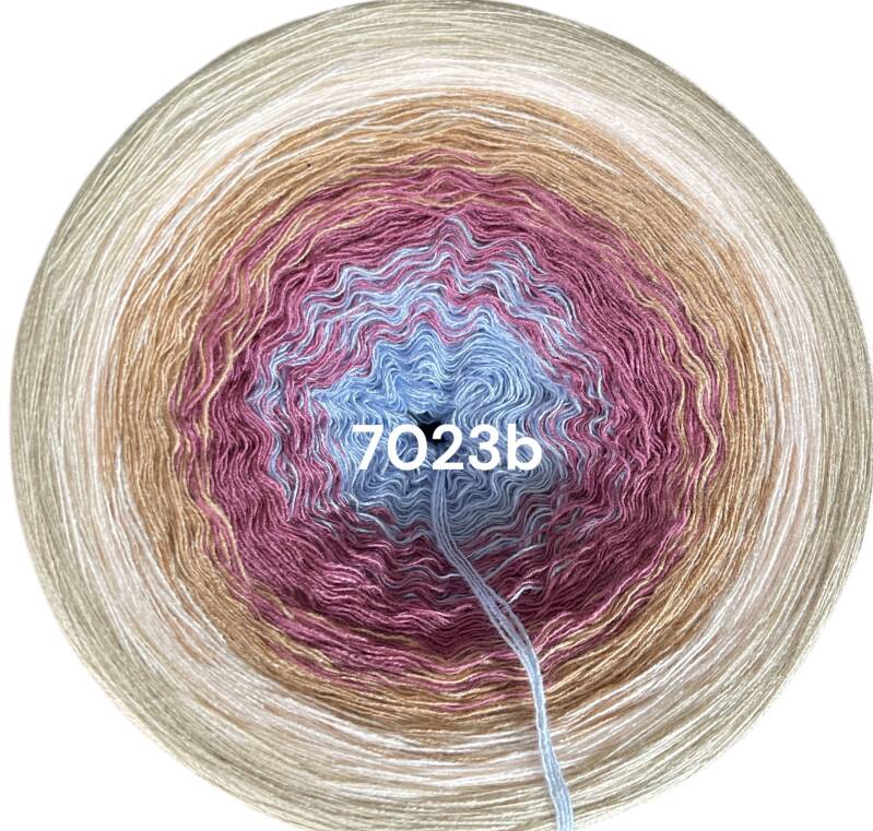 Ich passe zu allem - Lina 2025 - 7023 - Bobbel mit Farbverlauf - 3, 4 oder 5 Fäden, auch als Pullover- oder Decken Set