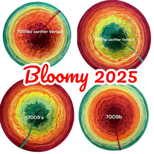 Blütenzauber - Bloomy 2025 - 7009 - Bobbel mit Farbverlauf - 3, 4 oder 5 Fäden, auch als Pullover- oder Decken Set