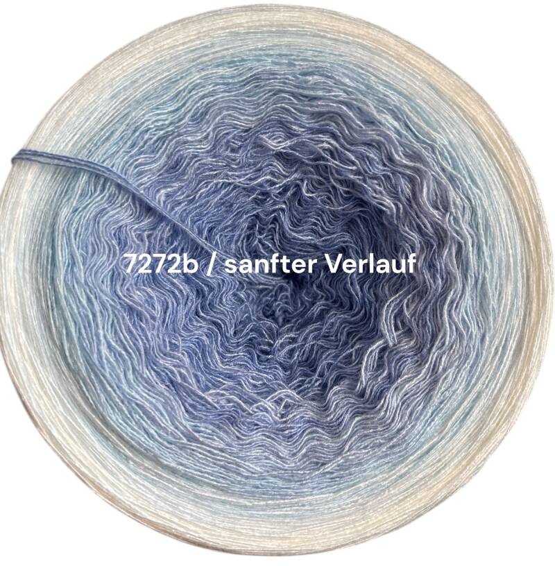 Himmel / Wolken - Blue wonder - 7272 - Bobbel mit Farbverlauf - 3, 4 oder 5 Fäden, auch als Pullover- oder Decken Set
