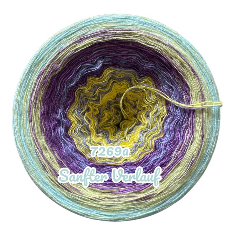 Fantasy & Zauberwelten - Feenhäuschen - 7269 -  Bobbel mit Farbverlauf - 3, 4 oder 5 Fäden, auch als Pullover- oder Decken Set
