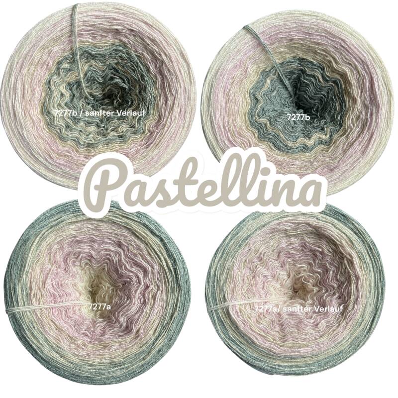 Hoppedopser - Pastellina - 7277 - Bobbel mit Farbverlauf - 3, 4 oder 5 Fäden, auch als Pullover- oder Decken Set
