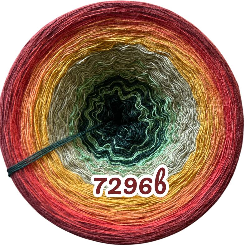 Goldener Herbst - 7296 - Bobbel mit Farbverlauf - 3, 4 oder 5 Fäden, auch als Pullover- oder Decken Set