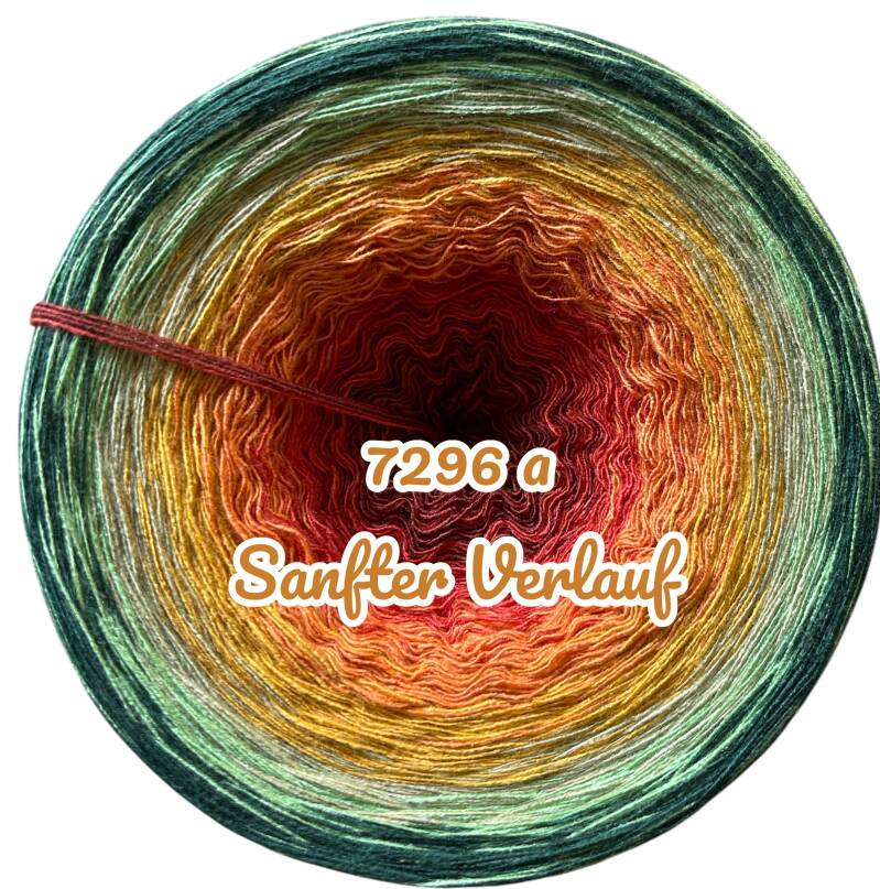 Goldener Herbst - 7296 - Bobbel mit Farbverlauf - 3, 4 oder 5 Fäden, auch als Pullover- oder Decken Set