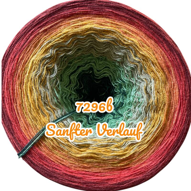 Goldener Herbst - 7296 - Bobbel mit Farbverlauf - 3, 4 oder 5 Fäden, auch als Pullover- oder Decken Set