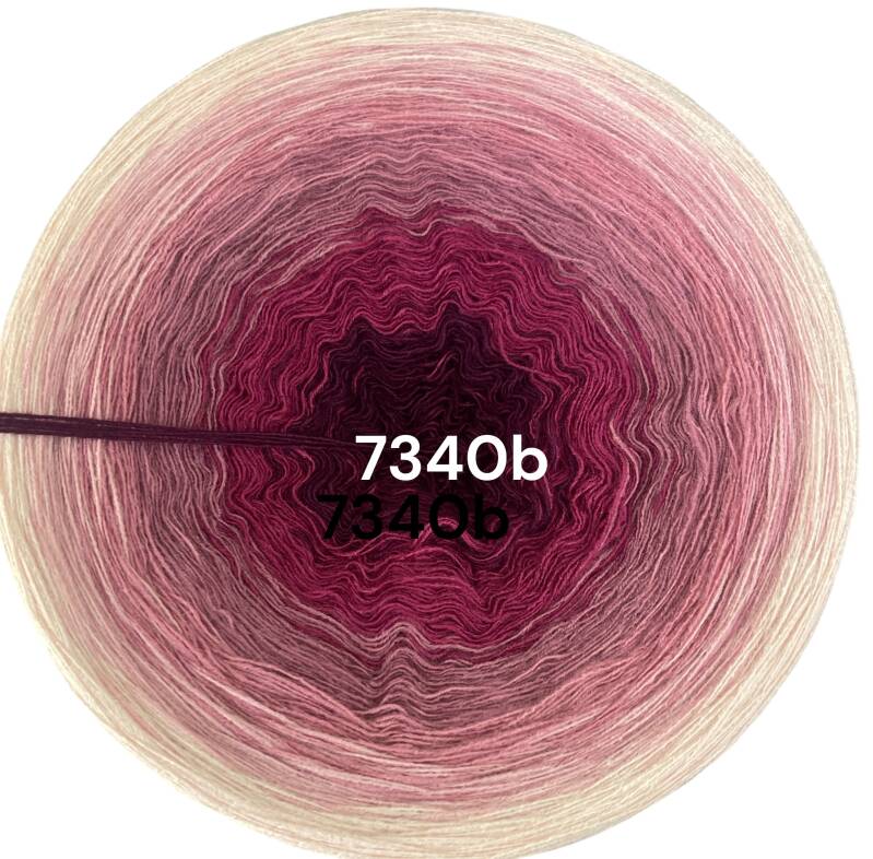 Born to Love - 7340 - Bobbel mit Farbverlauf - 3, 4 oder 5 Fäden, auch als Pullover- oder Decken Set