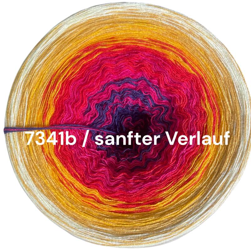 Sundowner - 7341 - Bobbel mit Farbverlauf - 3, 4 oder 5 Fäden, auch als Pullover- oder Decken Set