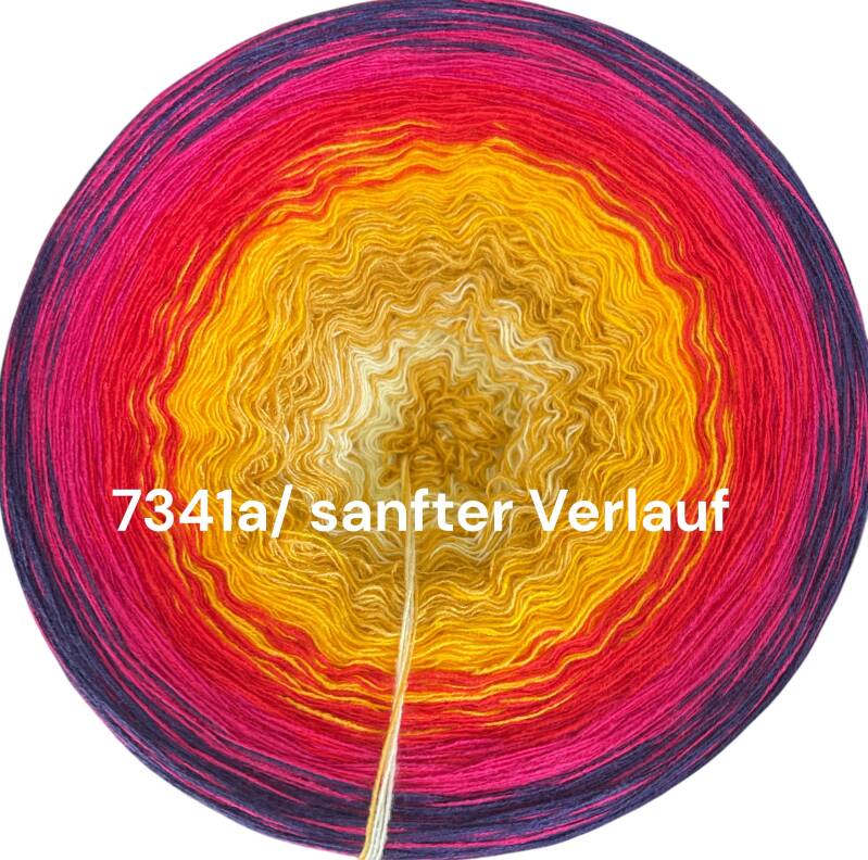 Sundowner - 7341 - Bobbel mit Farbverlauf - 3, 4 oder 5 Fäden, auch als Pullover- oder Decken Set