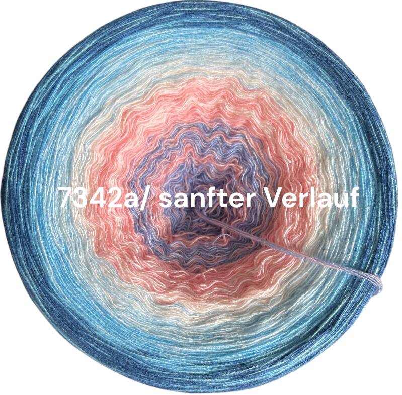 Über den Wolken - 7342 - Bobbel mit Farbverlauf - 3, 4 oder 5 Fäden, auch als Pullover- oder Decken Set