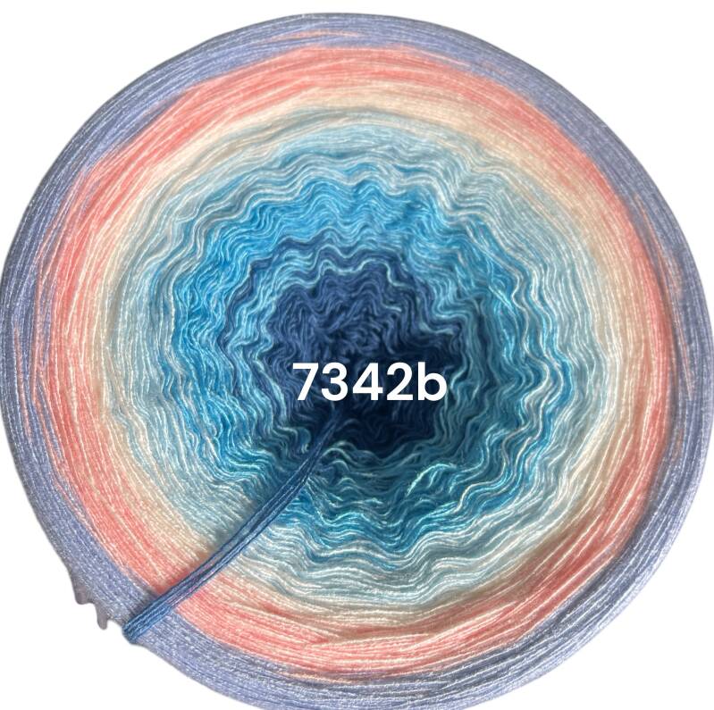 Über den Wolken - 7342 - Bobbel mit Farbverlauf - 3, 4 oder 5 Fäden, auch als Pullover- oder Decken Set