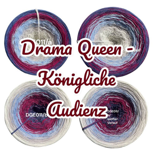 Drama Queen - Königliche Audienz - DGE011 - Bobbel mit Farbverlauf - 3, 4 oder 5 Fäden, auch als Pullover- oder Decken Set