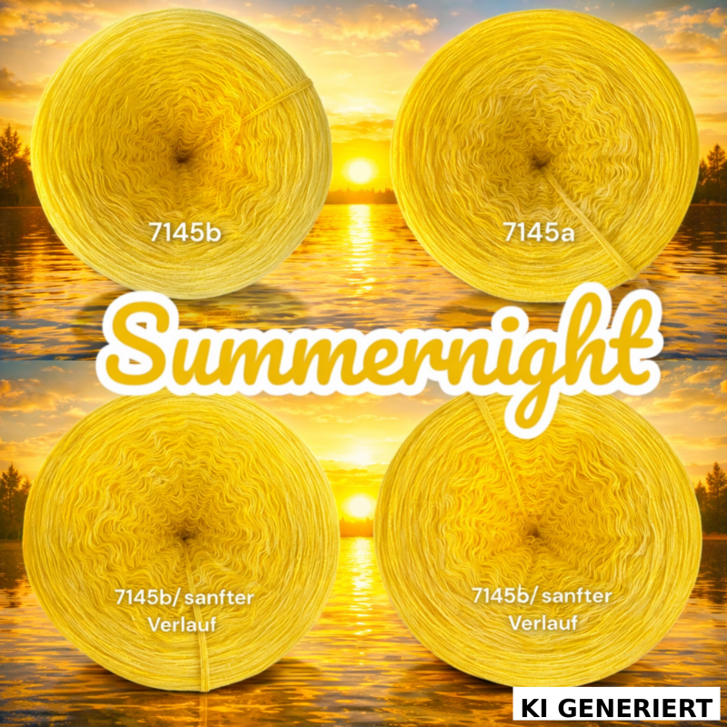 Sommersonne - Summernight - 7145 - Bobbel mit Farbverlauf - 3, 4 oder 5 Fäden, auch als Pullover- oder Decken Set