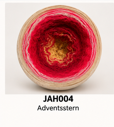 Adventsstern – JAH004a – 4 Fäden, 1200 Meter – normaler Verlauf