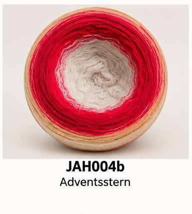 Adventsstern – JAH004b – 4 Fäden, 1200 Meter – normaler Verlauf